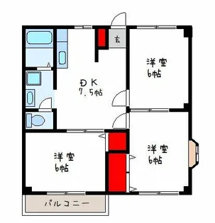マンションクララ【2階】の間取り
