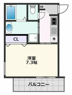 モレス・ヴィラ吹田【2階】の間取り