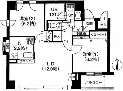 中島公園ステーションプラザ【3階】の間取り