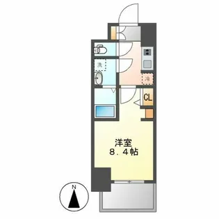 S-RESIDENCE尾頭橋beaute【706号室】の間取り