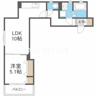 ラモーナ鶴橋【3階】の間取り