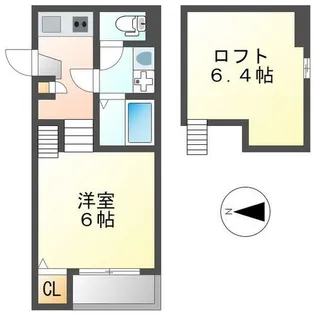 愛知県名古屋市中村区中村中町1丁目【アパート】の間取り