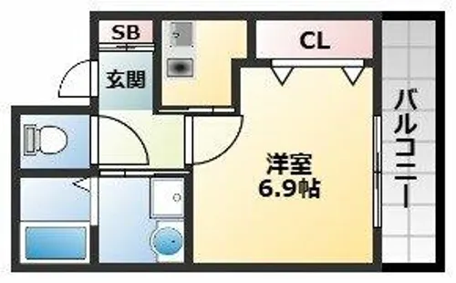バーンズ巴【2階】の間取り