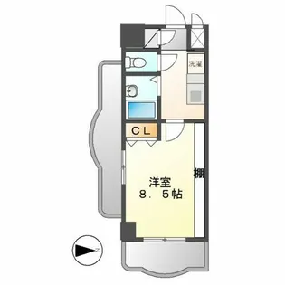 現代ハウス新栄【3階】の間取り