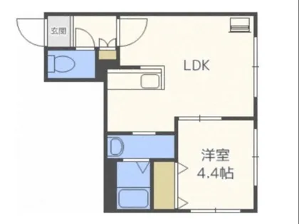 グランメゾン豊平【501号室】の間取り