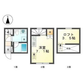 サンクポルト(Cinq Poltes)【d号室】の間取り