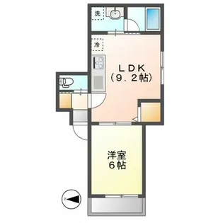 アネックスマスゼン【202号室】の間取り