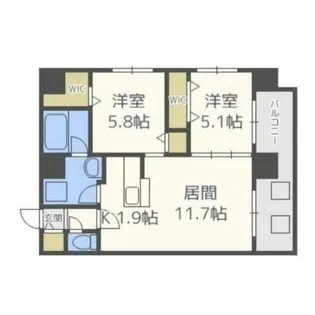 MODENA円山【2階】の間取り