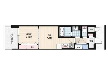 GioiaLuna【6階】の間取り