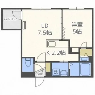 ESTOR琴似(旧アストリア琴似)【3階】の間取り