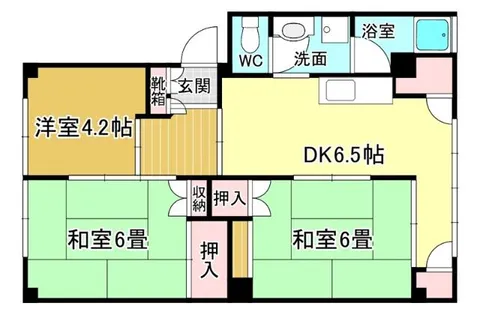 サンフォーレ千里中央【4階】の間取り