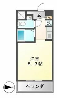 アーバンフラッツ新栄(旧La Douceur新栄)【1108号室】の間取り