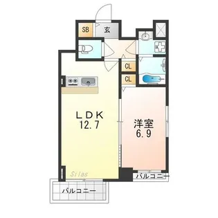 ときわぎ【9階】の間取り