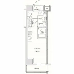ザ・パークハビオ名古屋松原【406号室】の間取り