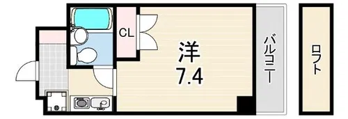 グランシャリオ南塚口【4階】の間取り
