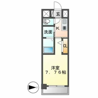 ArtizA東別院(アルティザヒガシベツイン)【801号室】の間取り