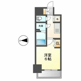 エステート金山【803号室】の間取り