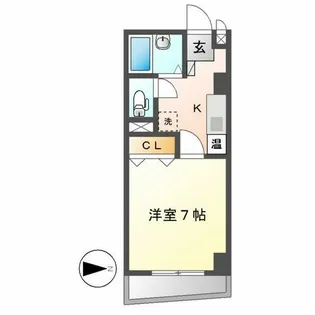 アジュールトリイ(AZUR TORII)【306号室】の間取り