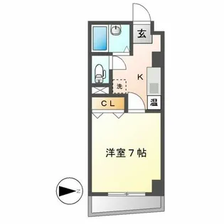 AZUR TORII【306号室】の間取り