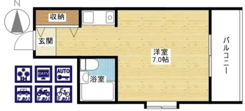 メゾンサクラ9期【10階】の間取り