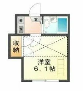 西羽田ヴィレッジ【202号室】の間取り