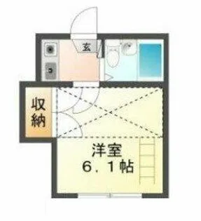 西羽田ヴィレッジ【202号室】の間取り