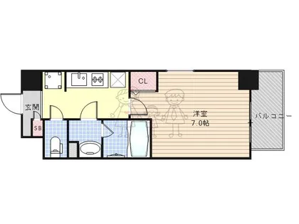 ソフィア阿倍野【2階】の間取り