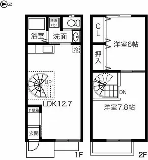ラフォーレⅡ【1階】の間取り