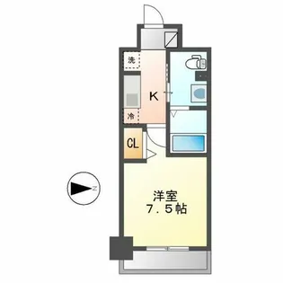 パークアクシス名古屋山王橋【11階】の間取り