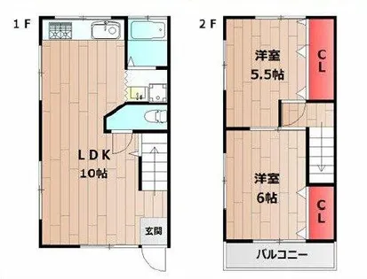 ウララハウスⅡ【1階】の間取り