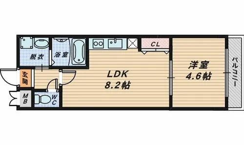 フジパレス堺鳳中I番館【2階】の間取り