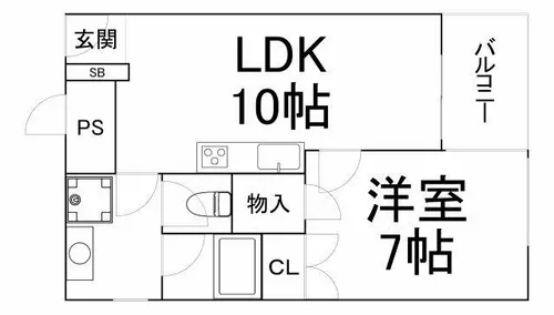 メゾンドノブレ【3階】の間取り