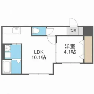 Majestic Life札幌桑園(マジェスティックライフ札幌桑園)【1階】の間取り