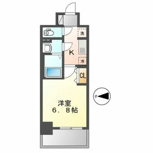 プレサンス名古屋駅ゲート【1109号室】の間取り