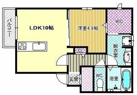 サンク藤貴【1階】の間取り
