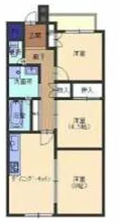 ハイマート夕陽ヶ丘2番館【503号室】の間取り