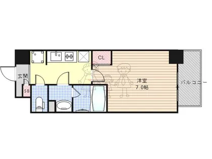 ソフィア阿倍野【5階】の間取り