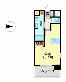 プレサンス名古屋STATIONビーフレックス【8階】の間取り