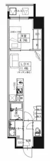 S-RESIDENCE大阪上本町【13階】の間取り