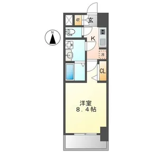 S-RESIDENCE庄内通【1306号室】の間取り