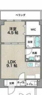 アルカンシェルコート緑橋【2階】の間取り