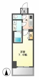 S-RESIDENCE葵【1205号室】の間取り