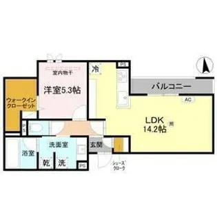 GRAND ROCHER武庫之荘【2階】の間取り