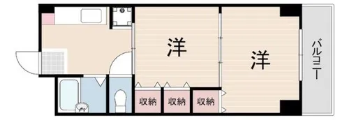 マンションエイト【1階】の間取り