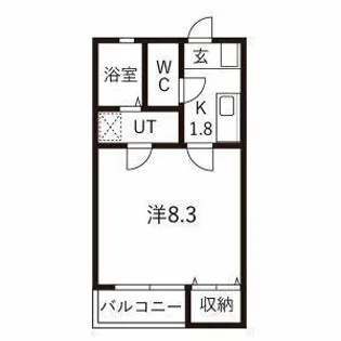 リブレア三番町【1階】の間取り