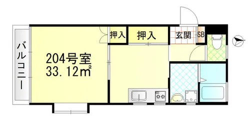 木の家香櫨園【2階】の間取り