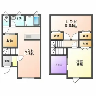 オニキスV【L号室】の間取り