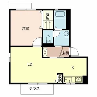 コンフォート津久野【1階】の間取り