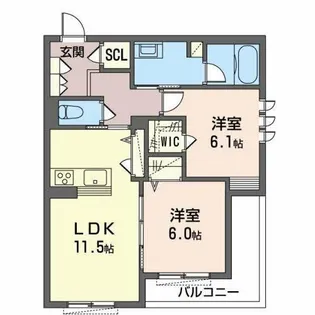 southern Lino【2階】の間取り