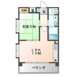 R-Court泉【205号室】の間取り